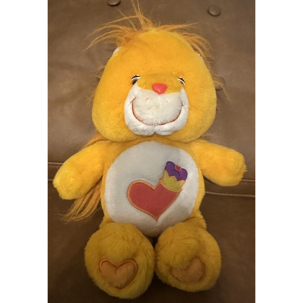 Vtg 2004 Play Along Care Bears Cousins Brave Heart Lion 13” Plush Stuffed Animal